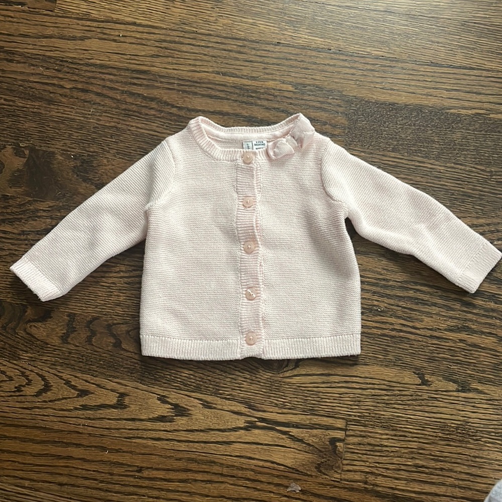 Baby girl button down sweater